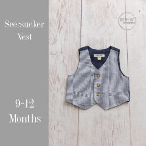 Seersucker Vest in 9-12 Months