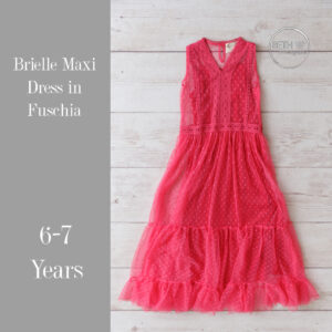 Brielle Maxi Dress in Fuschia 6-7 Years