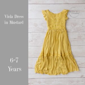 Viola Dress in Mustard 6-7 Years