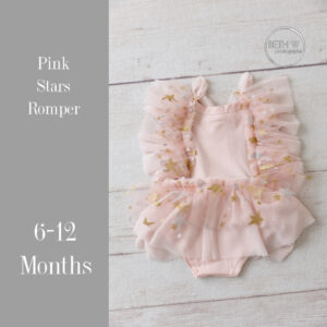 Pink Stars Romper in 6-12 Months