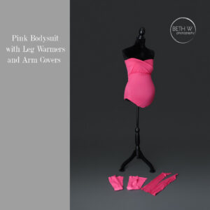 Pink Bodysuit with Leg Warmers and Arm Covers