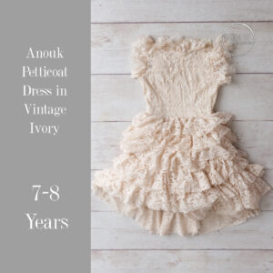 Anouk Petticoat Dress in Vintage Ivory in 7-8 years