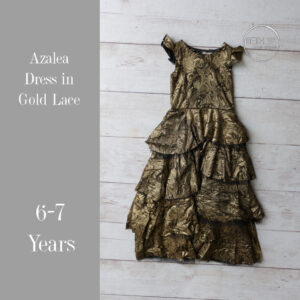 Azalea Dress in Gold in 6-7 Years