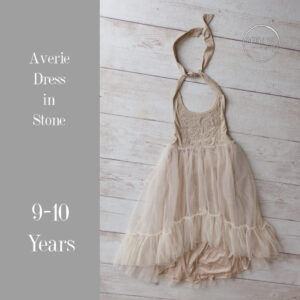 Averie Dress in Stone in 9-10 Years