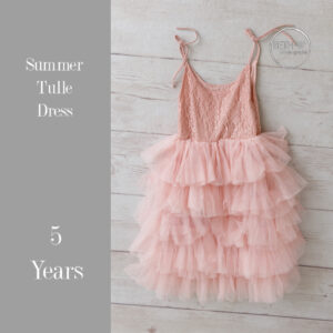 Summer Tulle Dress in 5 Years