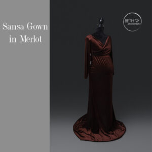 Sansa Gown in Merlot