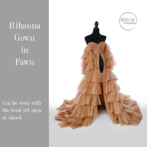 Rihanna Gown in Fawn