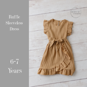 Ruffle Sleeveless Dress in 6-7 Years