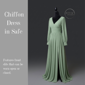 Chiffon Dress in Sage